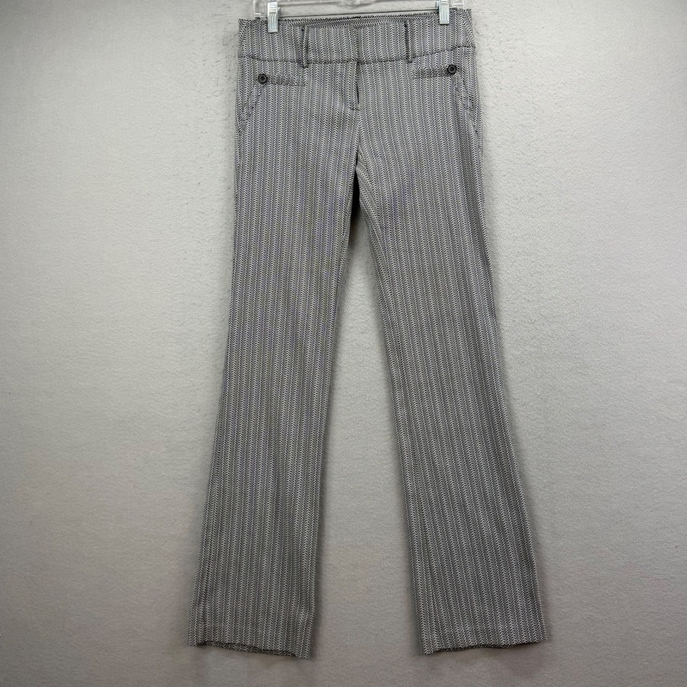 Joe Benbasset Herringbone Bootcut Dress Pants Women 30x31 Black White Officecore